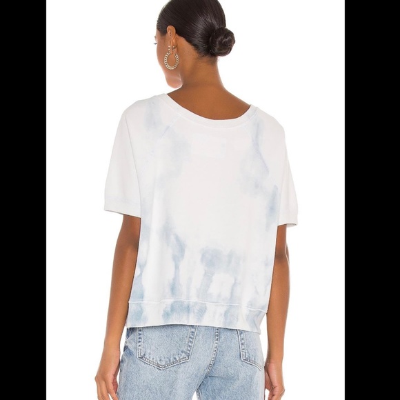 NWT nili lotan ciara sweatshirt sky blue white tie dye size M C8 - Picture 3 of 8